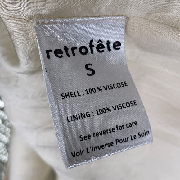 Retrofête Selma Champage Sequin Split Sleeve Keyhole Belted Robe Mini Dress - Picture 15 of 16